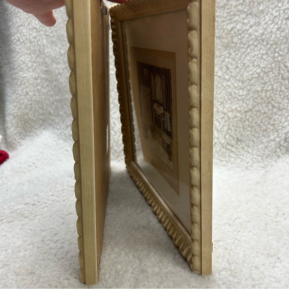 C Winterle Olson set of 2 bathroom framed decor cream color 10.5" Mervyn's - Picture 9 of 14